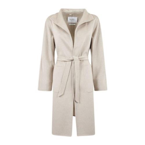 Elegante Zwarte Jas voor Vrouwen Max Mara , Beige , Dames