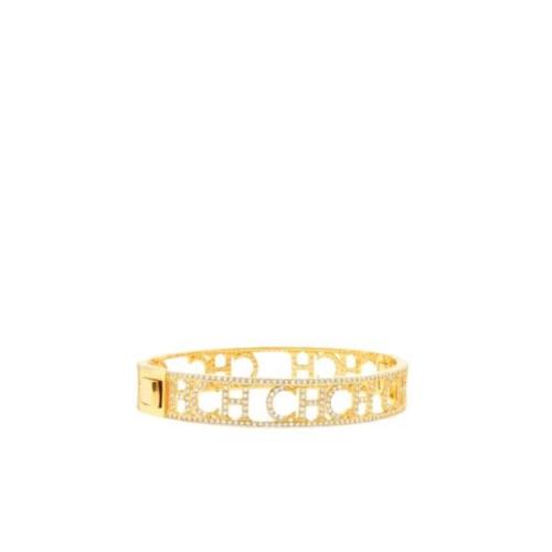 Initialen Armband met Fonkelende Stenen Carolina Herrera , Yellow , Da...