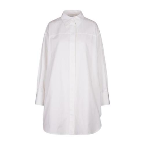 Witte Overmaatse Overhemdjurk Jil Sander , White , Dames