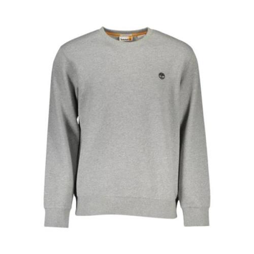 Logo Sweatshirt Casual Style Gray Timberland , Gray , Heren