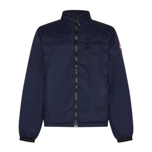 Donkerblauw Gewatteerd Afneembare Capuchon Jas Canada Goose , Blue , H...