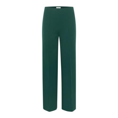 Regenwoud Straight Leg Broek Soaked in Luxury , Green , Dames