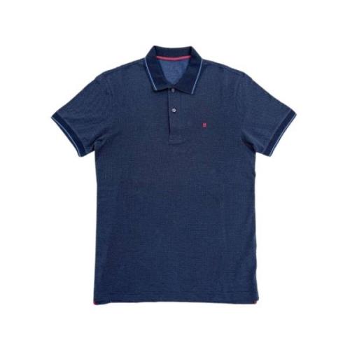 Blauw Polo Shirt Korte Mouw Katoen Carolina Herrera , Blue , Heren