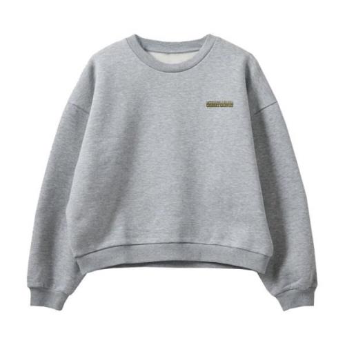 Cool Print Sweatshirt Grey Melange Sofie Schnoor , Gray , Dames