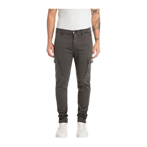 Donkergrijze Jeans Replay , Gray , Heren