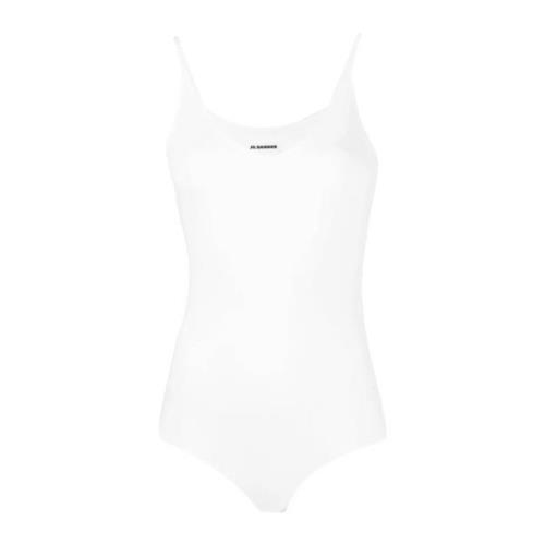 Witte Bodysuit voor Vrouwen Jil Sander , White , Dames