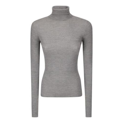 Turtleneck Sweater van zuivere wol Sportmax , Gray , Dames