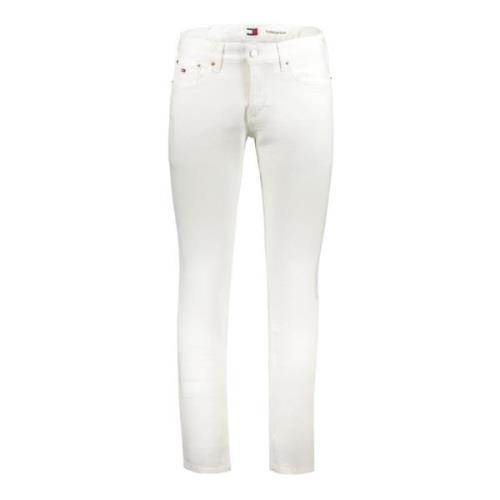 Denim Jeans Slim Fit Wit Tommy Hilfiger , White , Heren