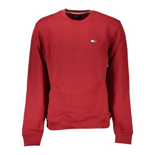 Rode Sweatshirt met Logo Tommy Hilfiger , Red , Heren