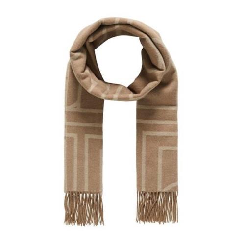 Fringe Sjaal Burro Monogram Soaked in Luxury , Brown , Dames