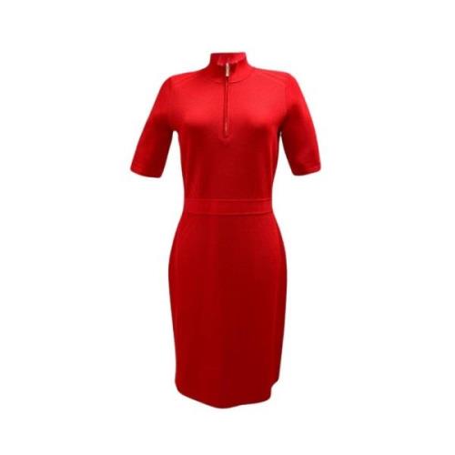 Rode Neopreen Stijl Midi Jurk Carolina Herrera , Red , Dames