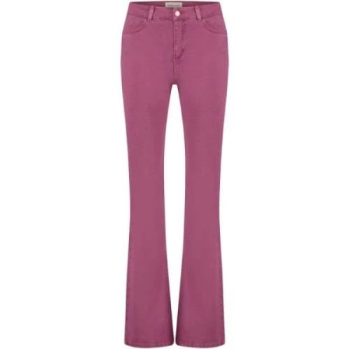 Flared Jeans Eva Flare Aubergine Fabienne Chapot , Purple , Dames