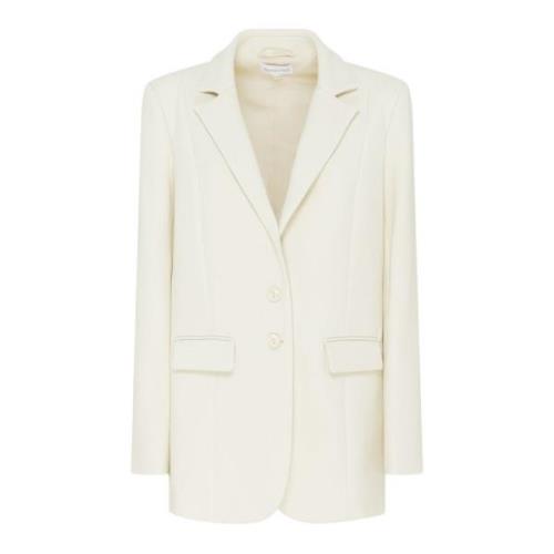 Crème Single-Breasted Blazer Klassieke Pasvorm Patrizia Pepe , Beige ,...