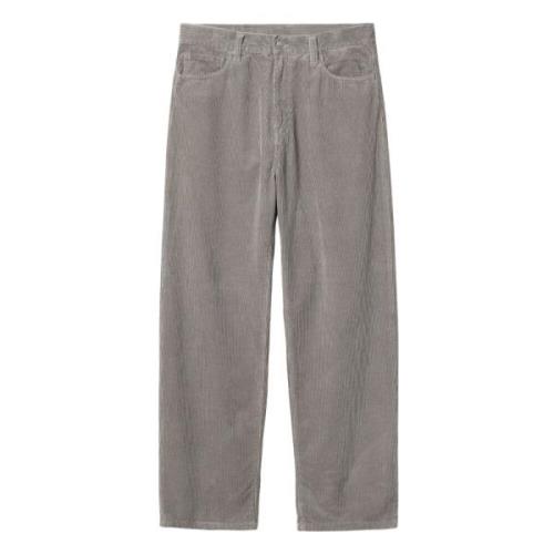 Corduroy Regular Fit Grijze Broek Carhartt Wip , Gray , Heren