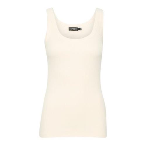 Whisper White Tank Top Soaked in Luxury , White , Dames