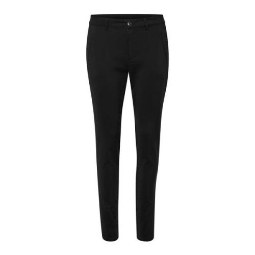 Zwart Diep Broek Vera Stijl Kaffe , Black , Dames