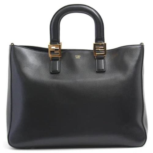 Pre-owned Leather fendi-bags Fendi Vintage , Black , Dames