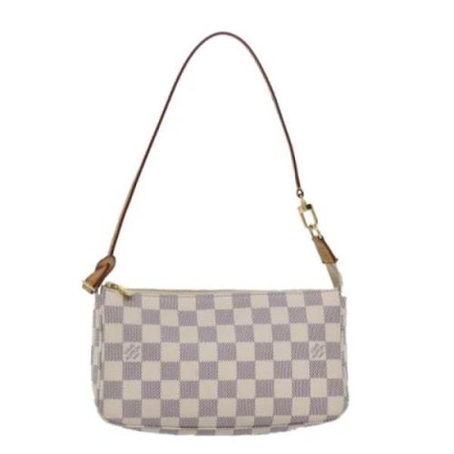 Pre-owned Canvas louis-vuitton-bags Louis Vuitton Vintage , White , Da...