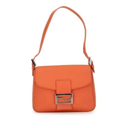 Pre-owned Canvas fendi-bags Fendi Vintage , Orange , Dames