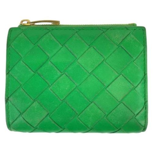 Pre-owned Leather wallets Bottega Veneta Vintage , Green , Dames