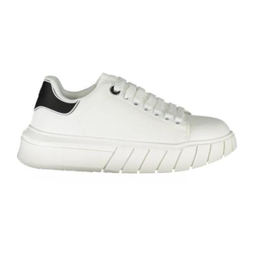 Sportieve Vetersneakers Wit Contrast Logo Gaëlle Paris , White , Dames