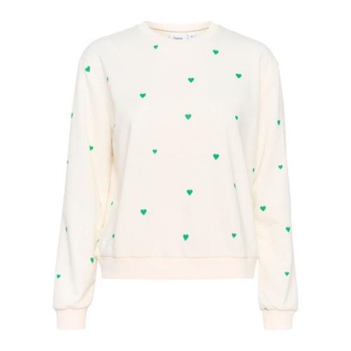 Dagnasz Sweatshirt Ice Jelly Bean Saint Tropez , Beige , Dames