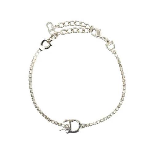 Pre-owned Silver bracelets Dior Vintage , Gray , Dames