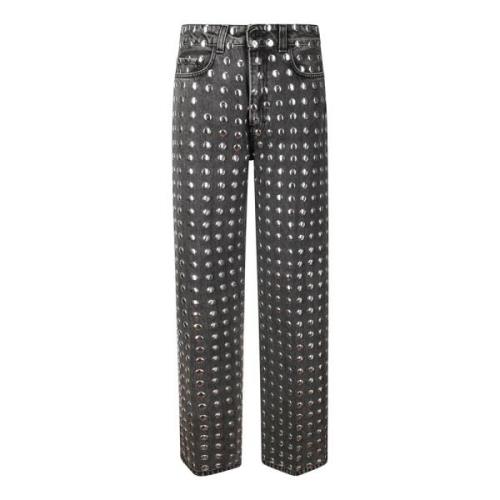 Hoge taille jeans met maxi studs Haikure , Multicolor , Dames