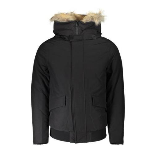 Heren Winterjas Zwart Woolrich , Black , Heren