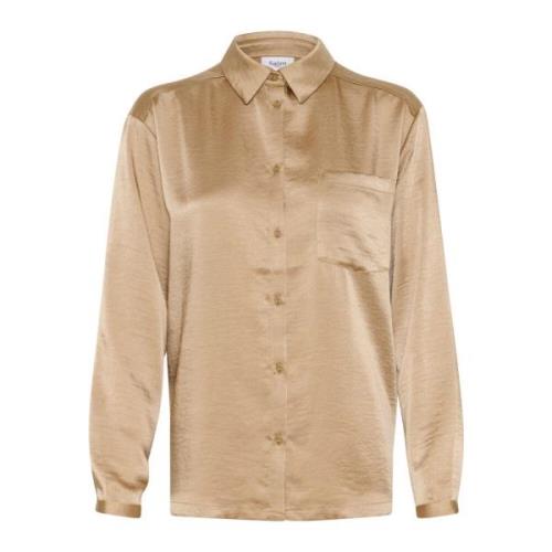 Oversize Shirt Bluser Dune Saint Tropez , Beige , Dames