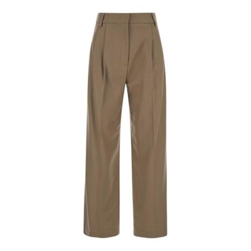 Beige Broek Edamame Stijl Tela , Beige , Dames