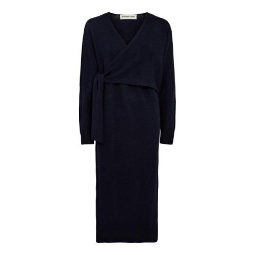 Winter Wrap Jurk voor Dag en Nacht Designers Remix , Blue , Dames