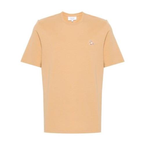 Stijlvolle Beige T-shirts en Polos Maison Kitsuné , Beige , Heren