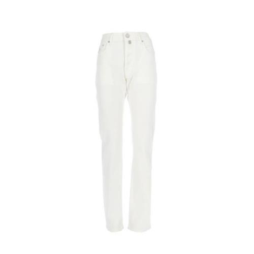 Slim Fit Denim Jeans Jacob Cohën , White , Heren