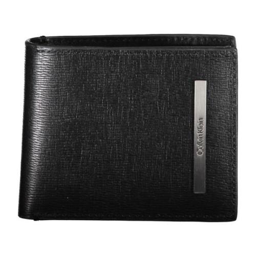 Heren Portemonnee Zwart Rfid Bescherming Calvin Klein , Black , Heren