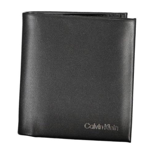 Heren Portemonnee Zwart Rfid Bescherming Calvin Klein , Black , Heren