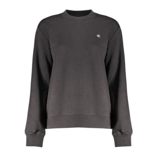 Zwarte Sweatshirt met Logo Calvin Klein , Black , Dames