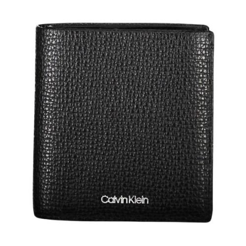 Heren Portemonnee Zwart Rfid Bescherming Calvin Klein , Black , Heren