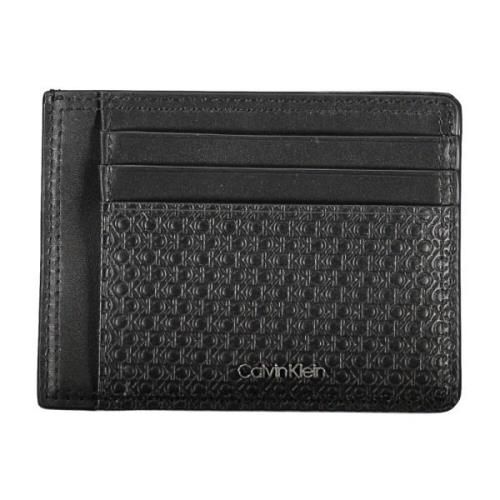 Heren Portemonnee Zwart Contrast Details Calvin Klein , Black , Heren