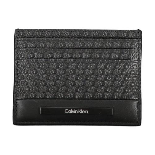 Heren Portemonnee Zwart Contrast Details Calvin Klein , Black , Heren