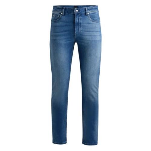 Slim-fit Jeans voor Heren Hugo Boss , Blue , Heren