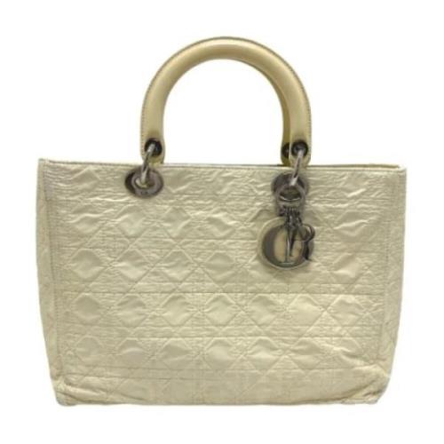 Pre-owned Fabric dior-bags Dior Vintage , White , Dames