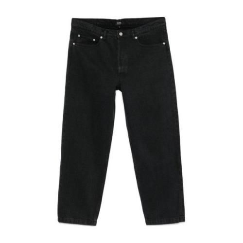 Zwarte Gewassen Denim Jeans A.p.c. , Black , Heren