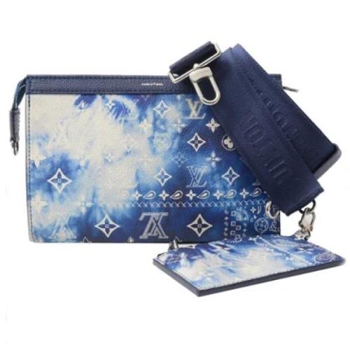 Pre-owned Canvas louis-vuitton-bags Louis Vuitton Vintage , Blue , Dam...