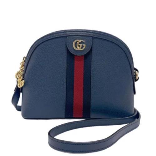 Pre-owned Leather gucci-bags Gucci Vintage , Blue , Dames