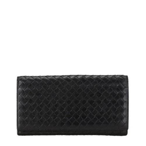 Pre-owned Leather wallets Bottega Veneta Vintage , Black , Dames