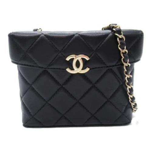 Pre-owned Leather chanel-bags Chanel Vintage , Black , Dames