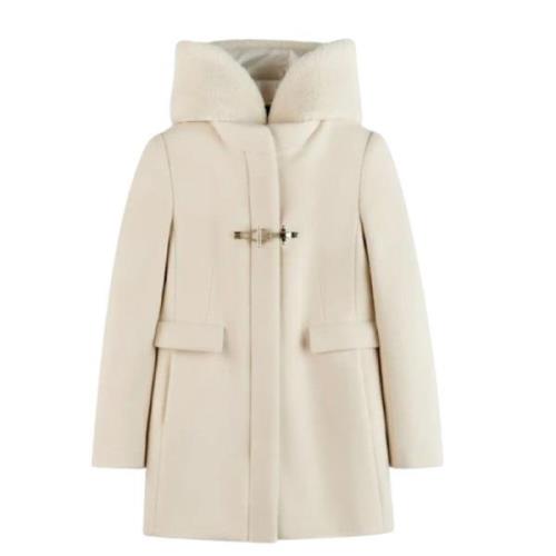 Teddy Toggle Coat Fay , White , Dames