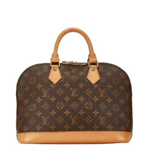 Pre-owned Canvas handbags Louis Vuitton Vintage , Brown , Dames