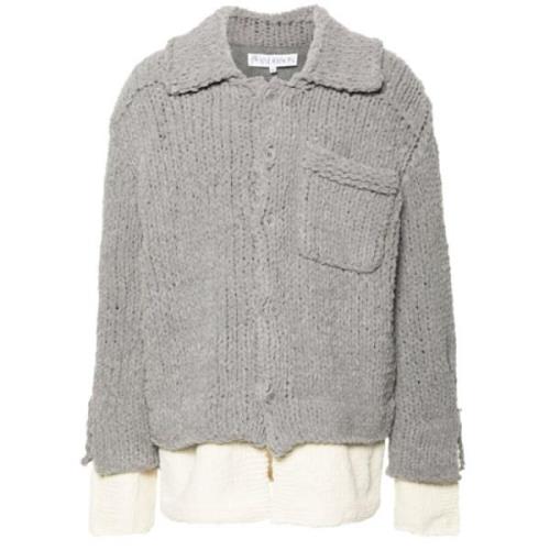 Gelaagd Overhemd Licht Grijs JW Anderson , Gray , Heren